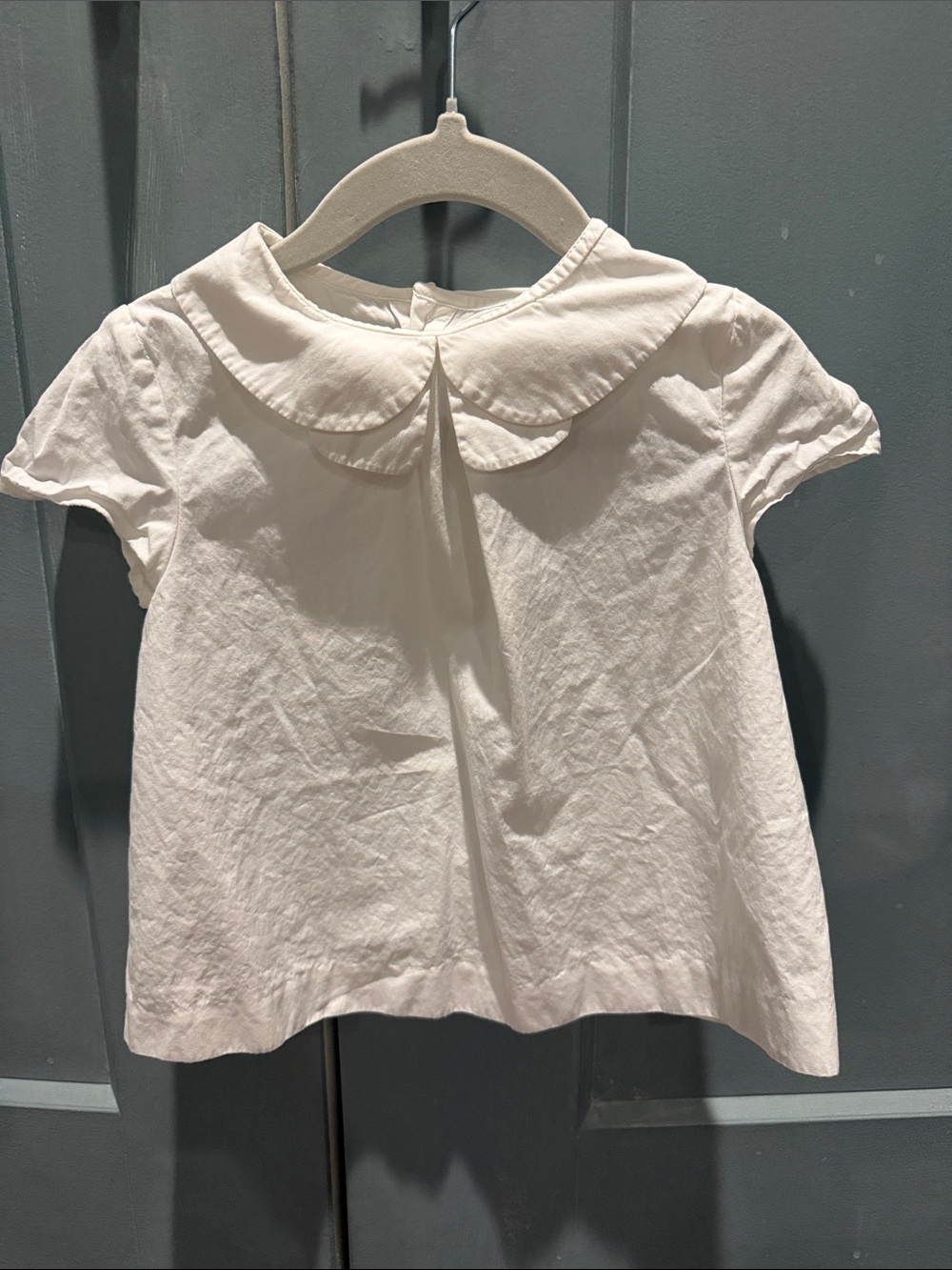 Jacadi White Peter Pan Collar Kids Top